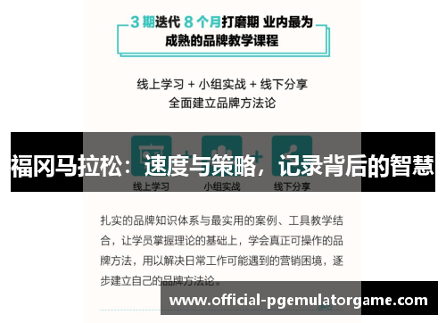 福冈马拉松：速度与策略，记录背后的智慧