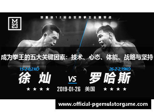 成为拳王的五大关键因素：技术、心态、体能、战略与坚持